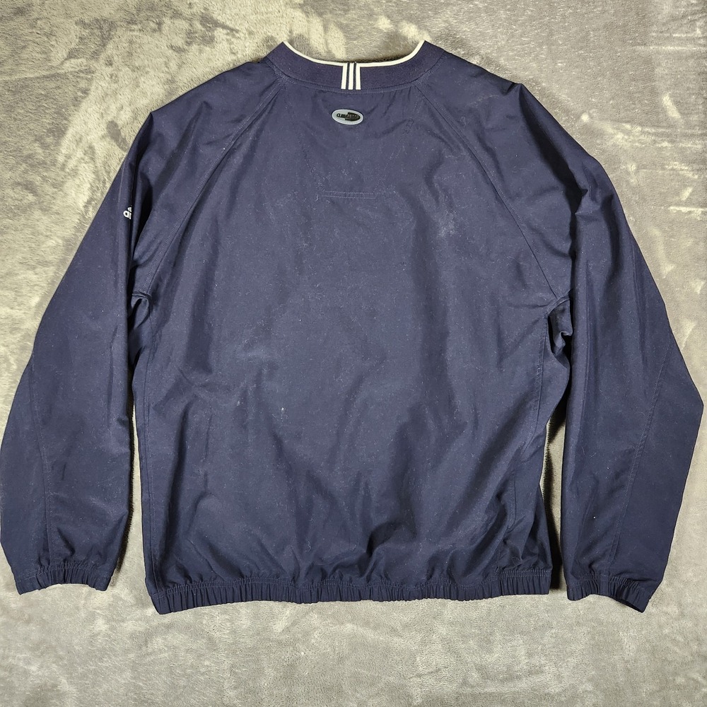 Adidas Climaproof Wind Men's XL Blue Contrast Zip Pockets Longsleeve Pullover - Picture 8 of 11